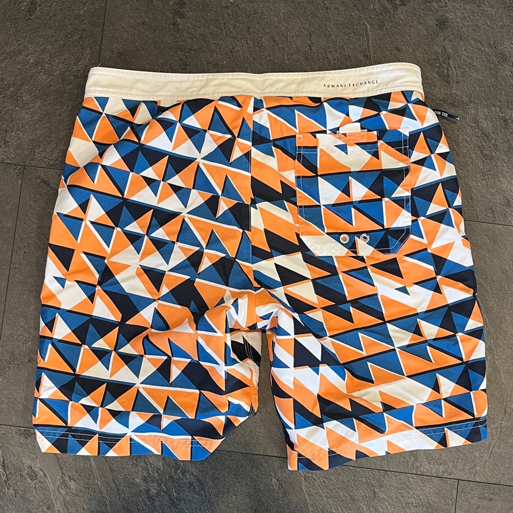 Geometric Patterned Swim Shorts - Picture 2 of 2